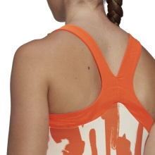 adidas Tennis-Tank New York (schmal, Thebe Magugu Logo) beige/orange Damen